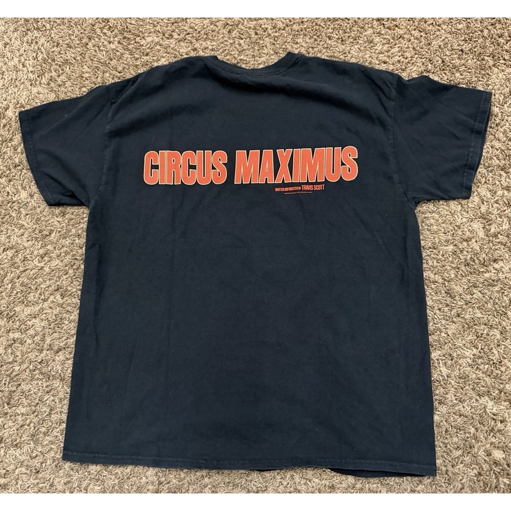 Travis Scott Circus Maximus Movie Exclusive Graphic T-Shirt Mens Size Large